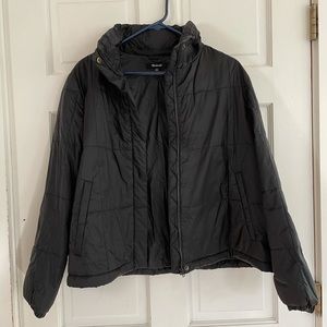 Madewell packable puffer. Black.